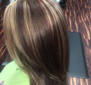 Sleek hair style