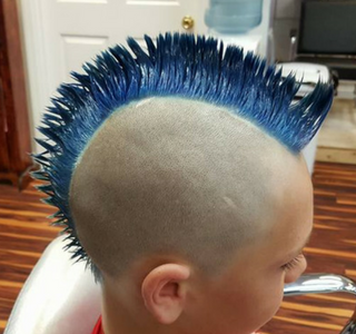 Blue mohawk 